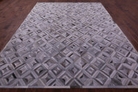 Thumbnail for Grey Patchwork Natural Cowhide Rug - 9' 0