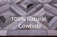 Thumbnail for Grey Patchwork Natural Cowhide Rug - 9' 0