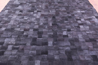 Thumbnail for Black Patchwork Natural Cowhide Rug - 9' 0