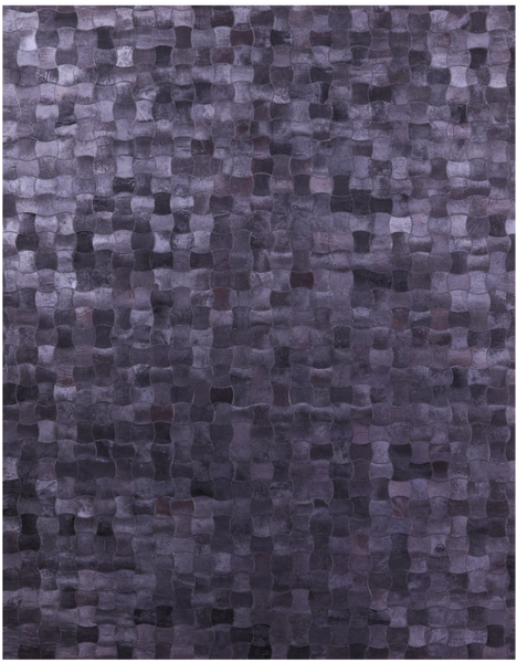 Black Patchwork Natural Cowhide Rug - 9' 0" x 12' 0"