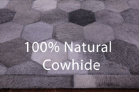 Thumbnail for Grey Patchwork Natural Cowhide Rug - 9' 0