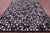 Brown & White Patchwork Black Natural Cowhide Rug - 8' 0" x 10' 0"
