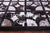 Brown & White Patchwork Black Natural Cowhide Rug - 8' 0" x 10' 0"