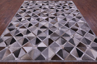 Thumbnail for Grey Patchwork Natural Cowhide Rug - 8' 0