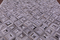 Thumbnail for Grey Patchwork Natural Cowhide Rug - 8' 0
