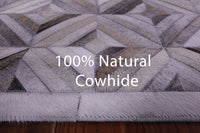 Thumbnail for Grey Patchwork Natural Cowhide Rug - 8' 0