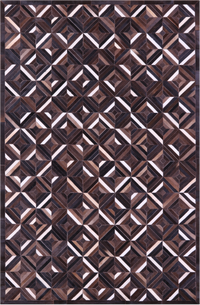 Thumbnail for Brown Patchwork Natural Cowhide Rug - 6' 0