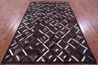 Thumbnail for Brown Patchwork Natural Cowhide Rug - 6' 0