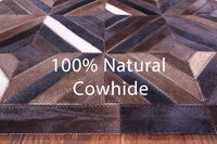 Thumbnail for Brown Patchwork Natural Cowhide Rug - 6' 0