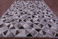 Thumbnail for Grey Patchwork Natural Cowhide Rug - 9' 0