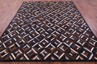 Thumbnail for Brown Patchwork Natural Cowhide Rug - 8' 0