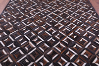 Thumbnail for Brown Patchwork Natural Cowhide Rug - 8' 0