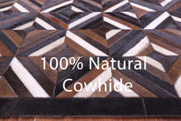 Thumbnail for Brown Patchwork Natural Cowhide Rug - 8' 0