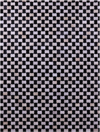 Thumbnail for Black & White Patchwork Natural Cowhide Rug - 9' 0
