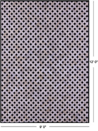 Thumbnail for Black & White Patchwork Natural Cowhide Rug - 9' 0