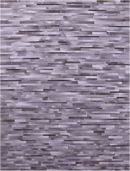 Grey Brickwork Patchwork Natural Cowhide Rug - 9' 0" x 12' 0"