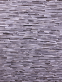 Thumbnail for Grey Brickwork Patchwork Natural Cowhide Rug - 9' 0