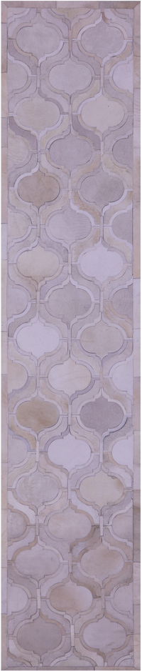 Thumbnail for Ivory Patchwork Natural Cowhide Rug - 2' 6