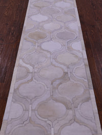 Thumbnail for Ivory Patchwork Natural Cowhide Rug - 2' 6