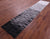Grey & White Gradient Brickwork Patchwork Natural Cowhide Rug - 2' 6" x 12' 0"