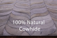 Thumbnail for Ivory Patchwork Natural Cowhide Rug - 9' 0