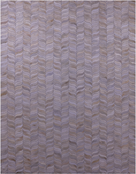 Ivory Patchwork Natural Cowhide Rug - 9' 0" x 12' 0"