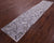 Grey & White Patchwork Natural Cowhide Rug - 2' 6" x 12' 0"