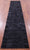 Black Patchwork Natural Cowhide Rug - 2' 6" x 12' 0"