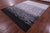 Grey & White Gradient Brickwork Patchwork Natural Cowhide Rug - 9' 0" x 12' 0"