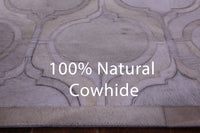 Thumbnail for Ivory Patchwork Natural Cowhide Rug - 9' 0