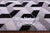 Black & White Patchwork Natural Cowhide Rug - 2' 6" x 12' 0"