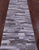 Grey Brickwork Patchwork Natural Cowhide Rug - 2' 6" x 12' 0"