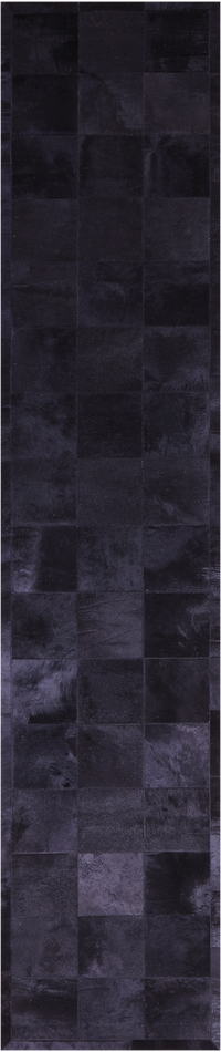 Thumbnail for Black Patchwork Natural Cowhide Rug - 2' 6