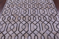 Thumbnail for Grey & White Patchwork Natural Cowhide Rug - 6' 0