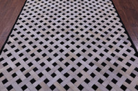 Thumbnail for Black & White Patchwork Natural Cowhide Rug - 6' 0