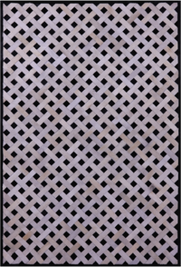 Thumbnail for Black & White Patchwork Natural Cowhide Rug - 6' 0