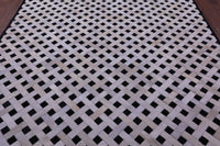 Thumbnail for Black & White Patchwork Natural Cowhide Rug - 8' 0