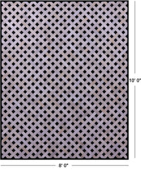 Thumbnail for Black & White Patchwork Natural Cowhide Rug - 8' 0