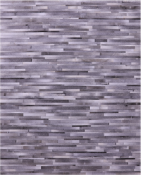 Thumbnail for Grey Brickwork Patchwork Natural Cowhide Rug - 8' 0