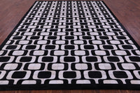Thumbnail for Black & White Patchwork Natural Cowhide Rug - 9' 0