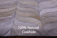 Thumbnail for Ivory Patchwork Natural Cowhide Rug - 6' 0