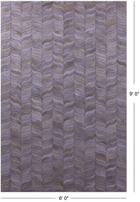 Thumbnail for Ivory Patchwork Natural Cowhide Rug - 6' 0