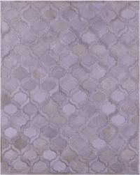 Thumbnail for Ivory Patchwork Natural Cowhide Rug - 8' 0