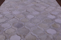 Thumbnail for Ivory Patchwork Natural Cowhide Rug - 8' 0
