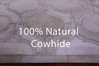 Thumbnail for Ivory Patchwork Natural Cowhide Rug - 6' 0