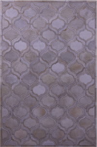 Thumbnail for Ivory Patchwork Natural Cowhide Rug - 6' 0