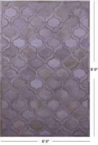Thumbnail for Ivory Patchwork Natural Cowhide Rug - 6' 0