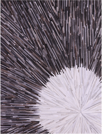 Thumbnail for Brown & White Patchwork Natural Cowhide Rug - 9' 0