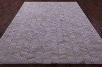 Thumbnail for Ivory Patchwork Natural Cowhide Rug - 8' 0