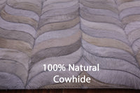 Thumbnail for Ivory Patchwork Natural Cowhide Rug - 8' 0